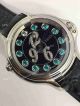 Knockoff Swiss Fendi Watch Colored diamonds Black Leather  (5)_th.jpg
